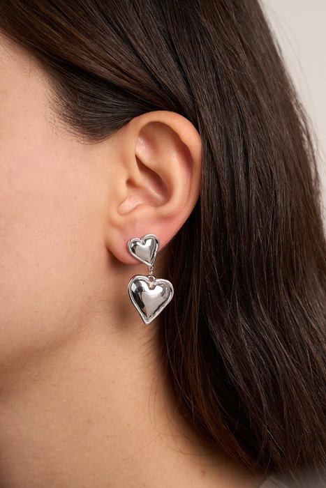 Heliophilia Silver Pendientes de Plata Plateados